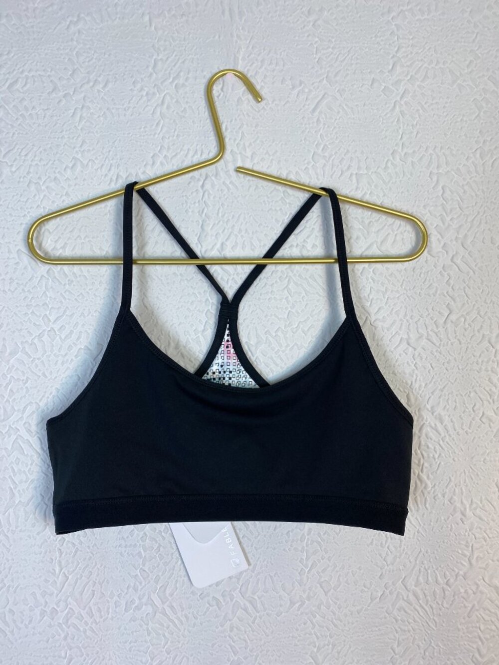 NWT Fabletics Snapdragon Reversible Racerback Sports Bra Size L - Picture 4 of 5